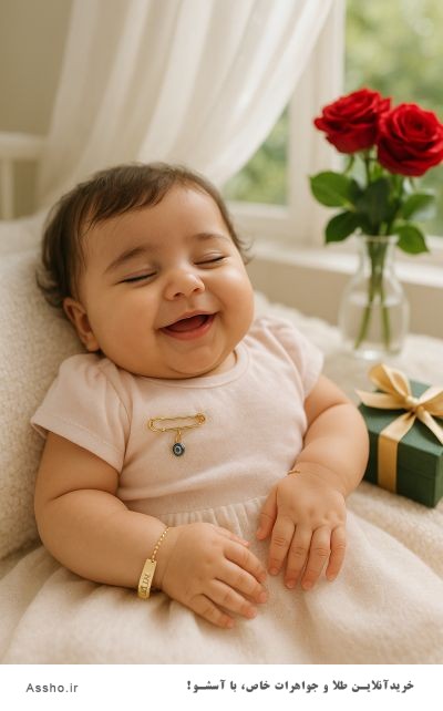 سنجاق سينه چشم نظر نوزاد